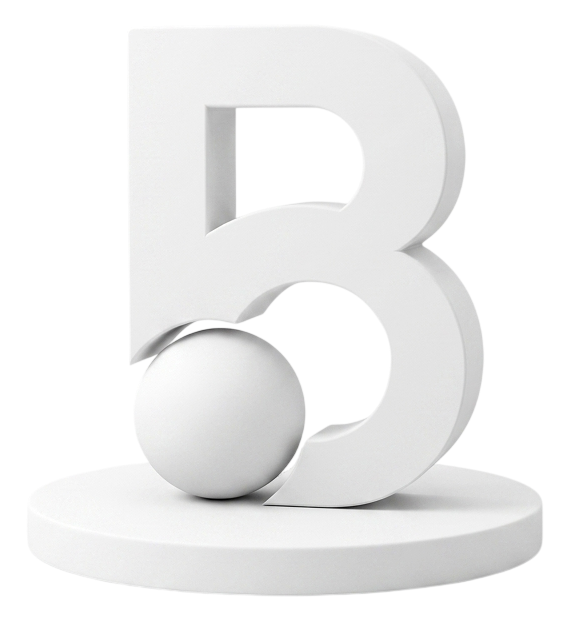 Bankario 3D logo on a podium